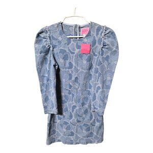 NWT Ladies Kate Spade Abstract Peony Denim Dress